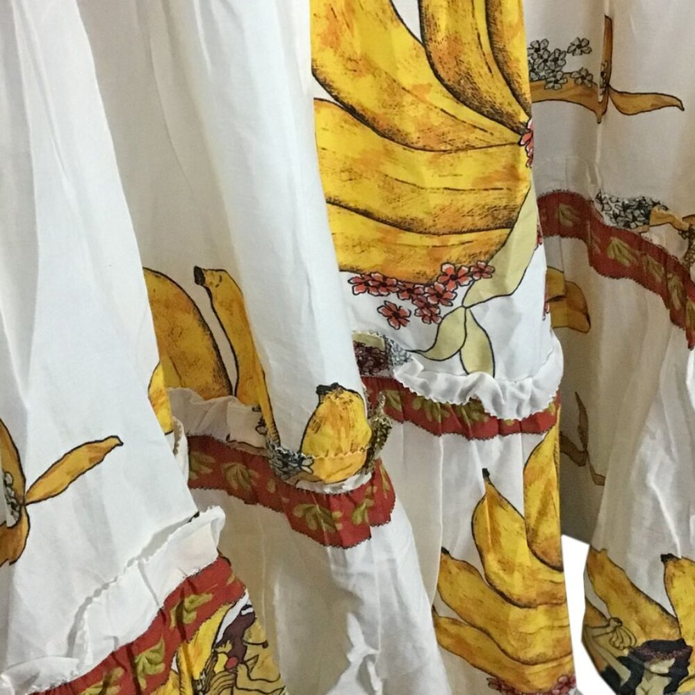 FARM RIO Off-White Mermaid Bananas Maxi Skirt - Picture 7 of 13